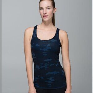 Lululemon Camo Oil Slick Blue Studio Racerback Size 8
